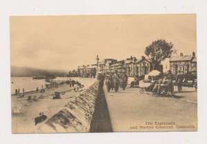 D337540 Great Britain Postal Card The Esplanade & Morton Crescent Exmouth