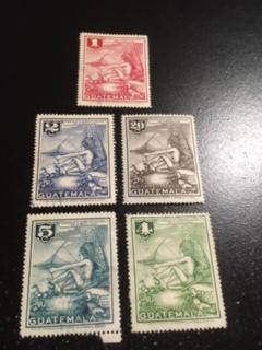 Guatemala sc C197-C200,C203 MNH+MHR+U