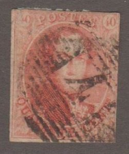 Belgium Scott #12 Stamp - Used Single