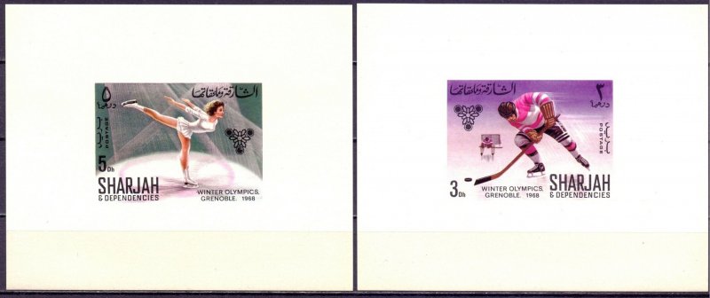 Sharjah. 1968. LUXURY BLOCKS 400-7. Winter Olympic Games. MNH.