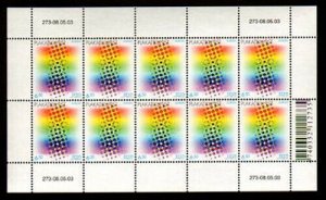 HERRICKSTAMP ESTONIA Sc.# 458 Europa 2003 Poster Art Mini Sheet (Folded)