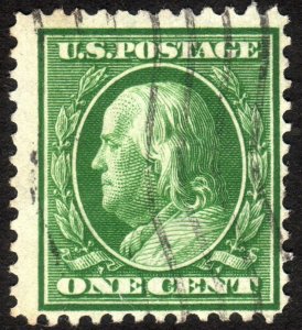 1908, US 1c, Franklin, Used, Sc 331