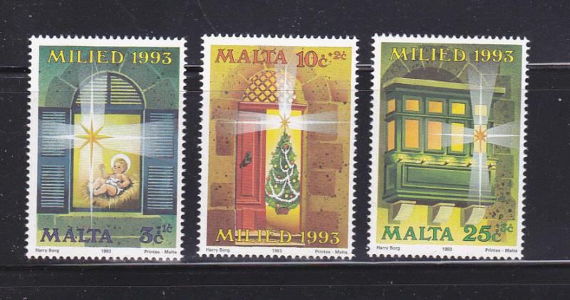 Malta B78-B80 Set MNH Christmas (B)