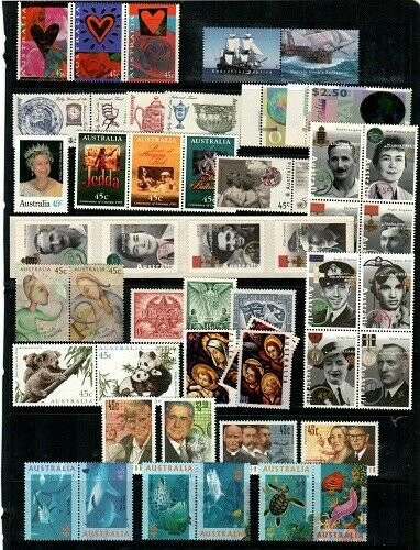 Australia Scott 1422 // 1474 (1995 Issues) - Catalog Value $83.20