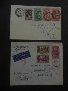 ALGERIA : Fascinating group of 11 covers with interesting markings. Some unusual