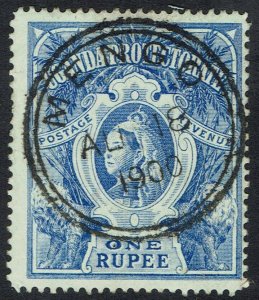 UGANDA 1898 QV LIONS 1R USED 