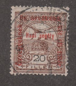 Hungary B43 Turul and St. Stephen's Crown  O/P 1915