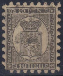 FINLAND Sc 13d Serpentine I THICK LAID PAPER USED F,VF SCV$800.00 