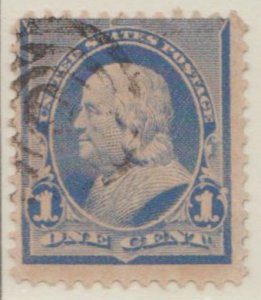 U.S. Scott #219-220 Franklin-Washington Stamps - Used Set of 2 - IND