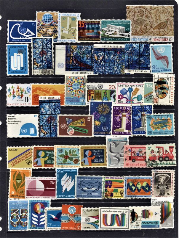 STAMP STATION PERTH United Nations #50 Mint / Used Selection - Unchecked