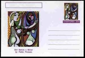 CHARTONIA, Fantasy - Girl Before a Mirror - Postal Stationery Card...