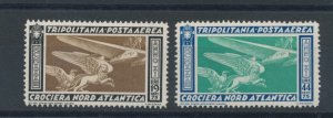 1933 Tripolitania, PA n . 28/29, Balbo Cruise 2 values MNH **
