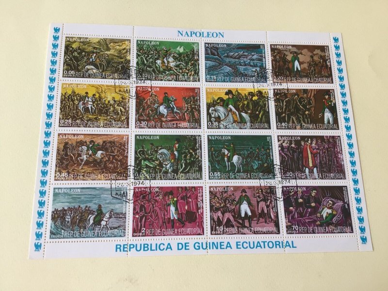 Republic de Guinea Ecuatorial  Napoleon  Stamps Sheet Ref 55213