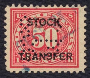 #RD9 50c Stock Transfer, Used [13] **ANY 5=FREE SHIPPING**