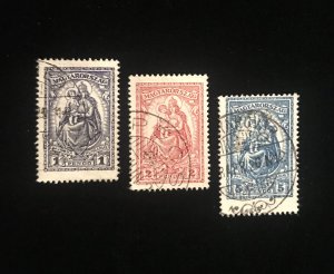 Hungary Scott 415 to 417, complete used set of 3