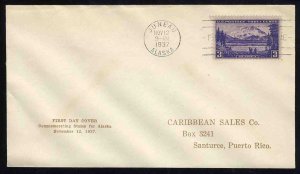 United States First Day Covers #800-81, 1937 3c Alaska, Caribbean Sales Co. c...