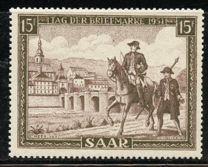 Saar # 227, Mint Never Hinge  CV $ 8.75