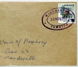 Jamaica Superb *Winchester* TRD Cover C-DAY Franking {samwells-covers} 1969 CS70