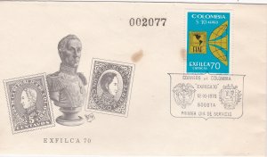 Colombia # C532, EXFILCA 70,, Philatelic Exhibition, First Day Cover