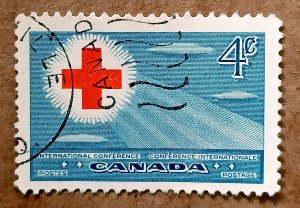 Canada #317 4c 18th International Red Cross Conference USED (1952)