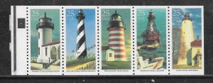 #2470-74 MNH Booklet Pane