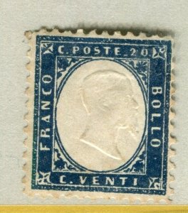 ITALY; 1862 early classic Victor issue Mint unused Shade of 20c. value