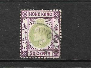 HONG KONG 1903 50c KEVII  FU SG 71