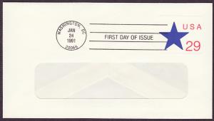 U619 Star uncacheted window FDC