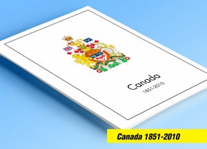 COLOR PRINTED CANADA 1851-2010 STAMP ALBUM PAGES (376 illustrated pages)