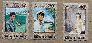 Gilbert Islands 1977 QEII Silver Jubilee, MNH.  Scott 293-295, CV $0.75