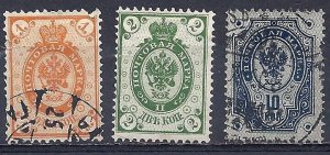 FINLAND 1891 46,47 51 fvf