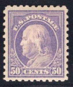 MOMEN: US STAMPS #440 50c P10 MINT OG H LOT #78492-16