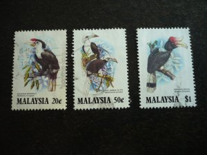 Stamps - Malaysia - Scott# 267-269 - Used Part Set of 3 Stamps