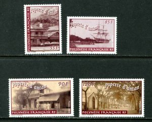 ES-13727 FRENCH POLYNESIA 845-48, 2003 OLD PAPEETE, MNH