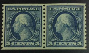 MOMEN: US STAMPS #496 PAIR MINT OG NH XF-SUP LOT #73058*