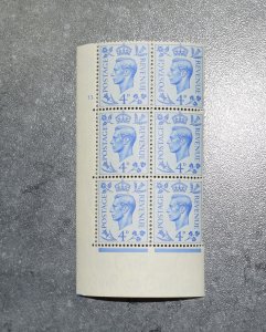 GB Stamps 1950   SG508  4d  Cylinder Block    MNH  ~~L@@K~~