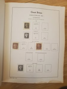 Great Britain old rare valuable stamp album