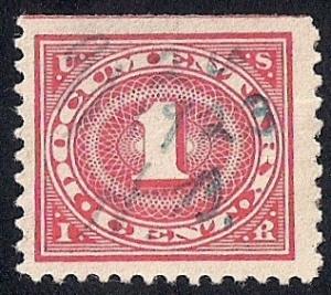 R228 1 cent Rose 1917-33 Series Documentary Stamp used F-VF