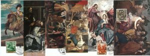 68886 - SPAIN - 1956 Set of 10 MAXIMUM CARDS - ART Velasquez-