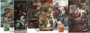 68886 - SPAIN - 1956 Set of 10 MAXIMUM CARDS - ART Velasquez-