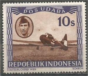 INDONESIA, 1948, MNH 10s AIR POST Scott C1