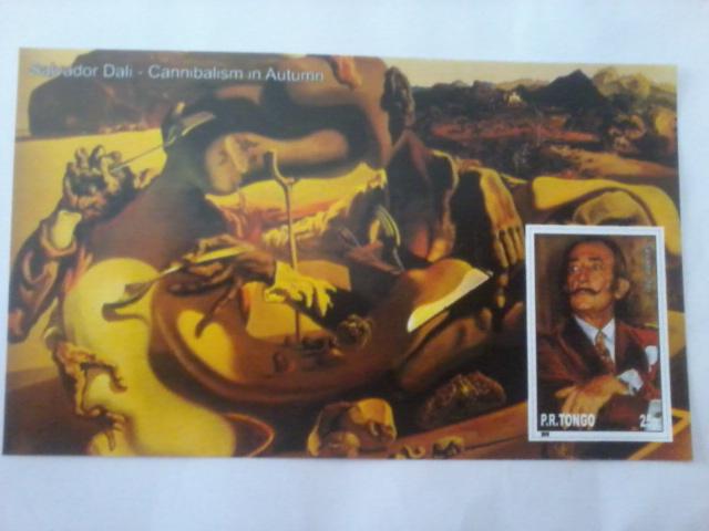 TONGO SHEET IMPERF CINDERELLA ART PAINTINGS DALI