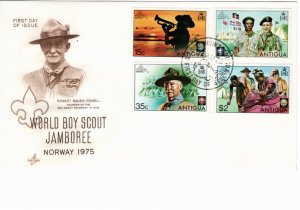 Antigua 1975 Sc 383-6 Commemorative Perforate FDC-2