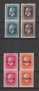 NIUE 1911 SG 28b/31b MNH Cat £119