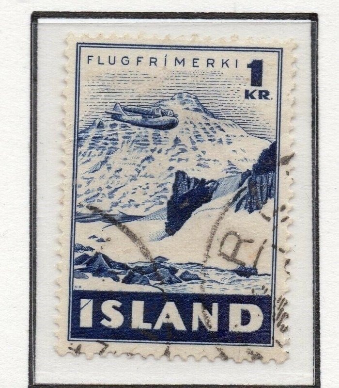 Iceland 1945 Early Issue Fine Used 1K. 187166