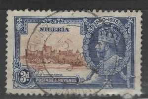 Nigeria Scott 36 Used 1934 Silver Jubilee stamp