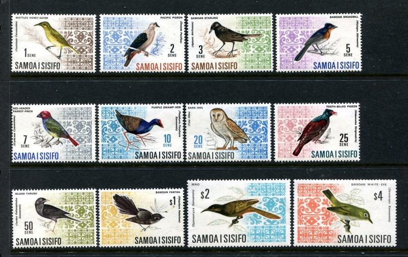 Samoa 265-274B, MNH, 1967 Birds,  x22652
