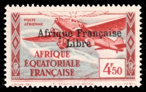 French Equatorial Africa #C12  MNH - Trimotor Over Stanley Pool (1940)