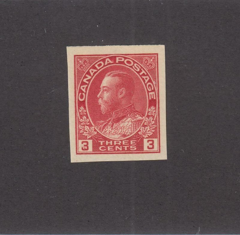 CANADA PXX2 # 138 VF-MNH KGV 3cts IMPERF CAT VALUE $50 FREE SHIPPING