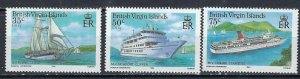 British Virgin Is 524-26 MNH 1985 Ships short set (ak3046)